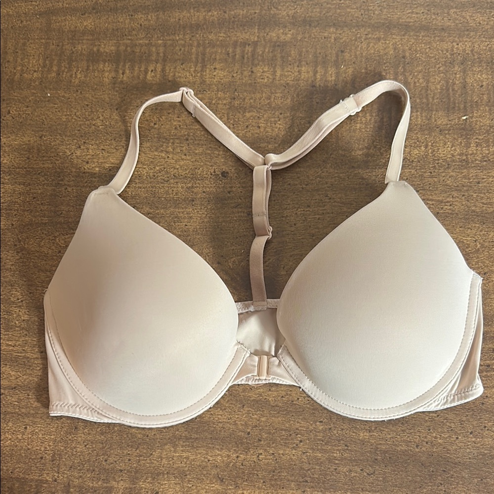 PINK Victoria's Secret Cream Bra with Molded Cups